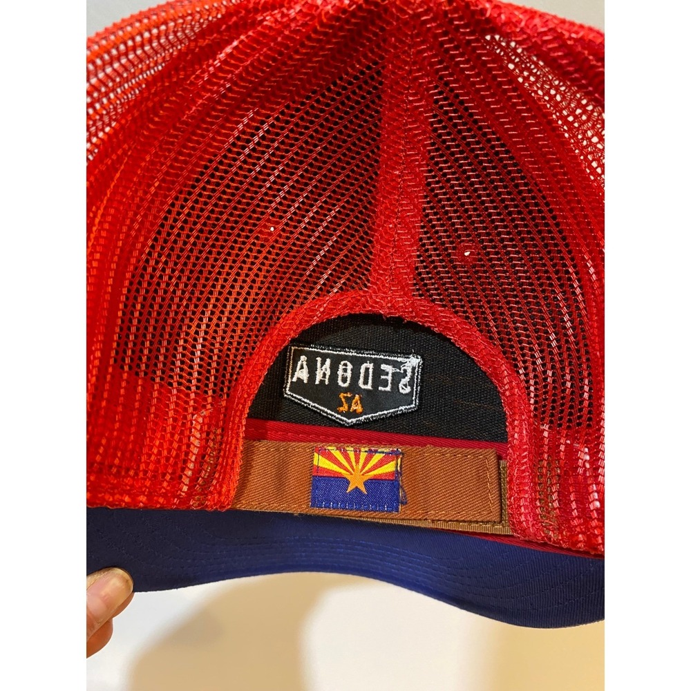 Hat Graphix 360‎ Sedona Arizona Trucker Hat Retro Mesh Snapback Yellow Blue Red - Picture 8 of 8